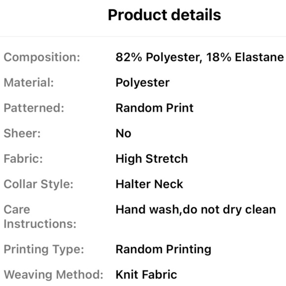 White & Blue Floral Print 3pc Bikini Swimsuit Set - Picture 9 of 9